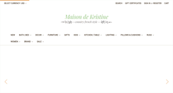 Desktop Screenshot of maisondekristine.com