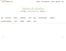 Tablet Screenshot of maisondekristine.com